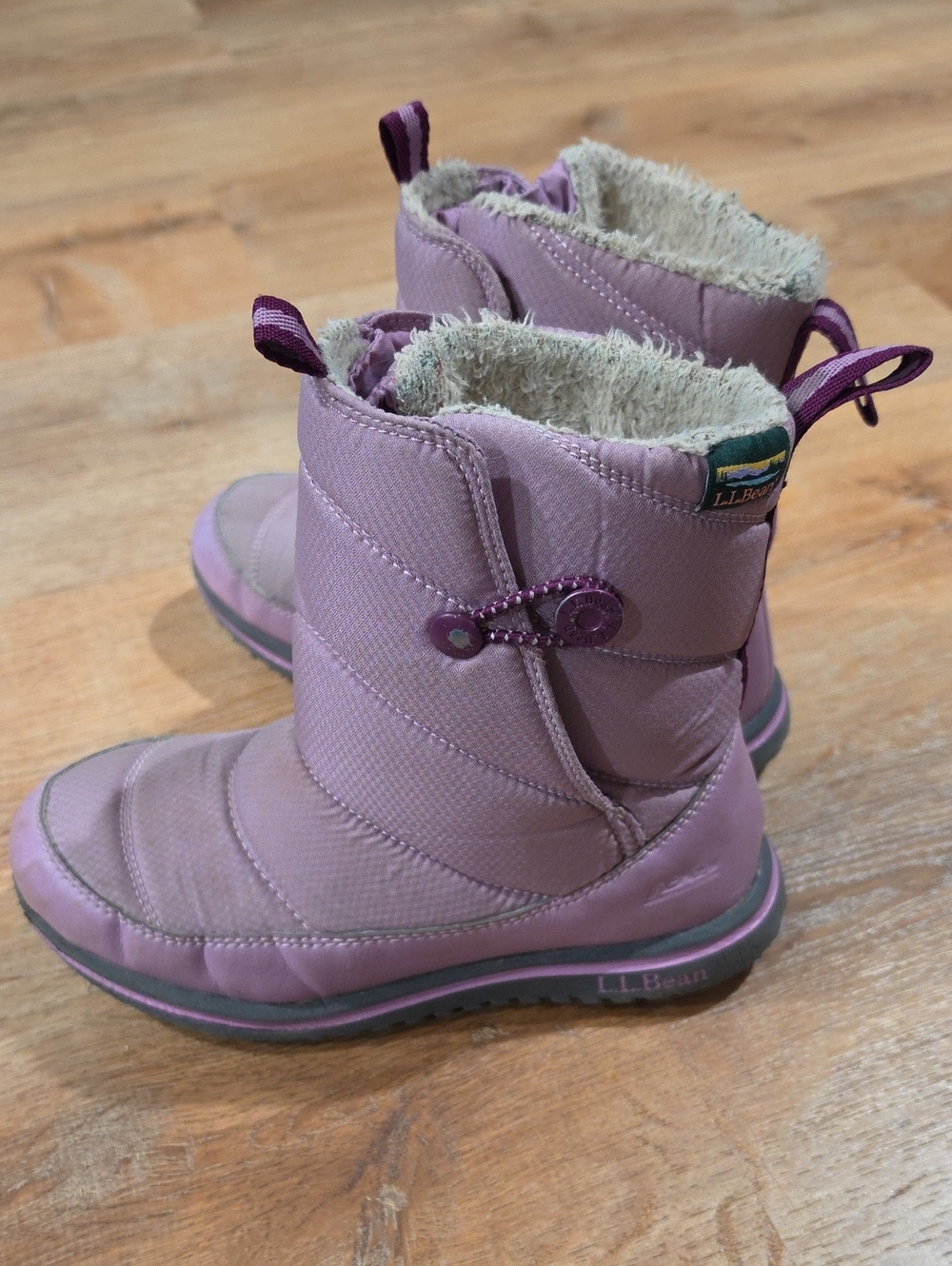 L.L. Bean Lilac/Purple Kids Insulated Winter Boots